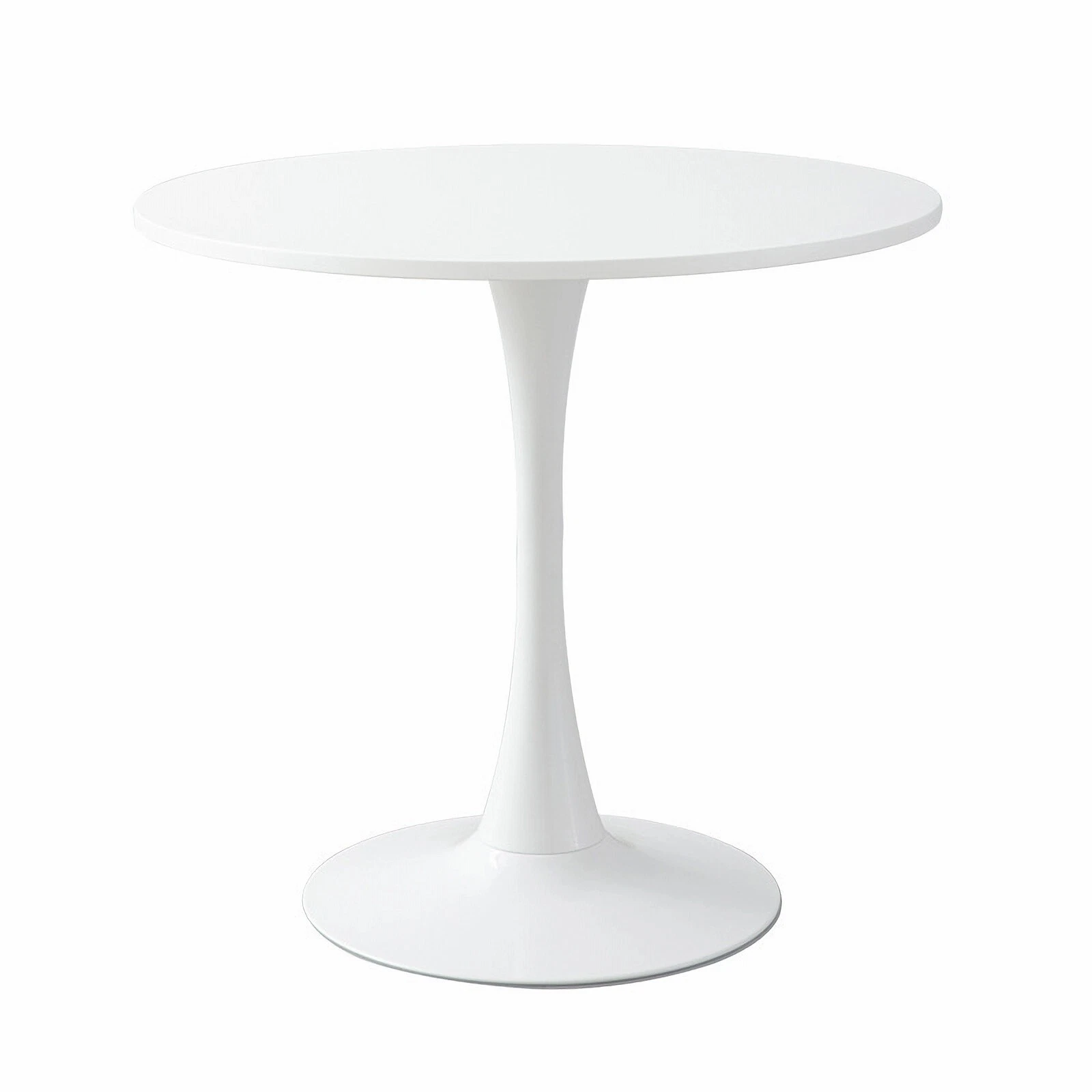 Modern 23.6 in Round Table Kitchen Table End Side 